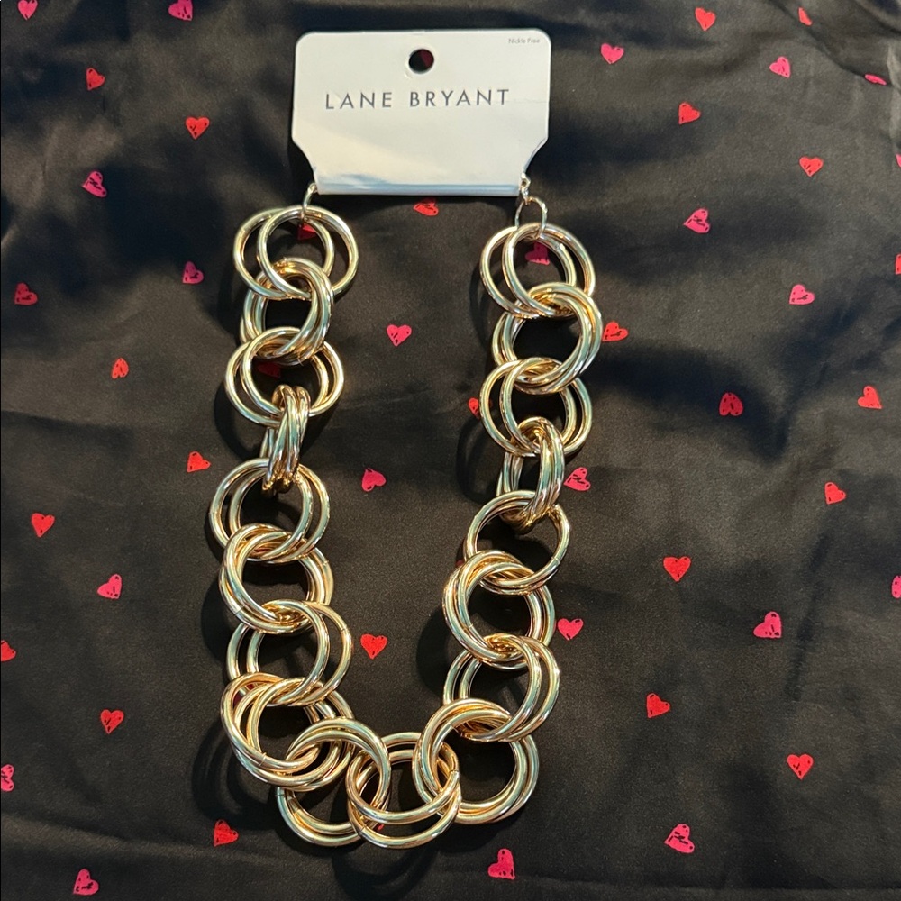 Lane Bryant Gold and Silver Link Necklace